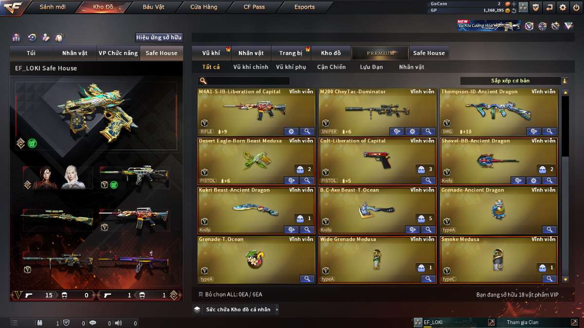 shop acc cf uy tin gia re